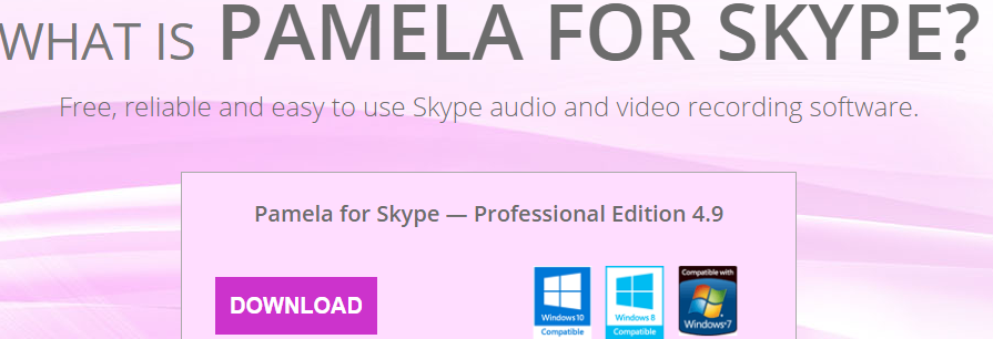 pamela software for skype